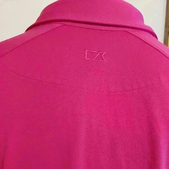 CUTTER & BUCK WOMEN'S CB DRYTEC MAGENTA-COLORED POLO. SIZE LARGE. - Picture 4 of 7